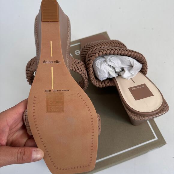 DOLCE VITA New in Box Sahale Wedge Sandal in Cafe // 11 - Picture 8 of 10